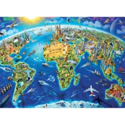 Educa Puzzle 2000 Piezas Símbolos del Mundo - 17129