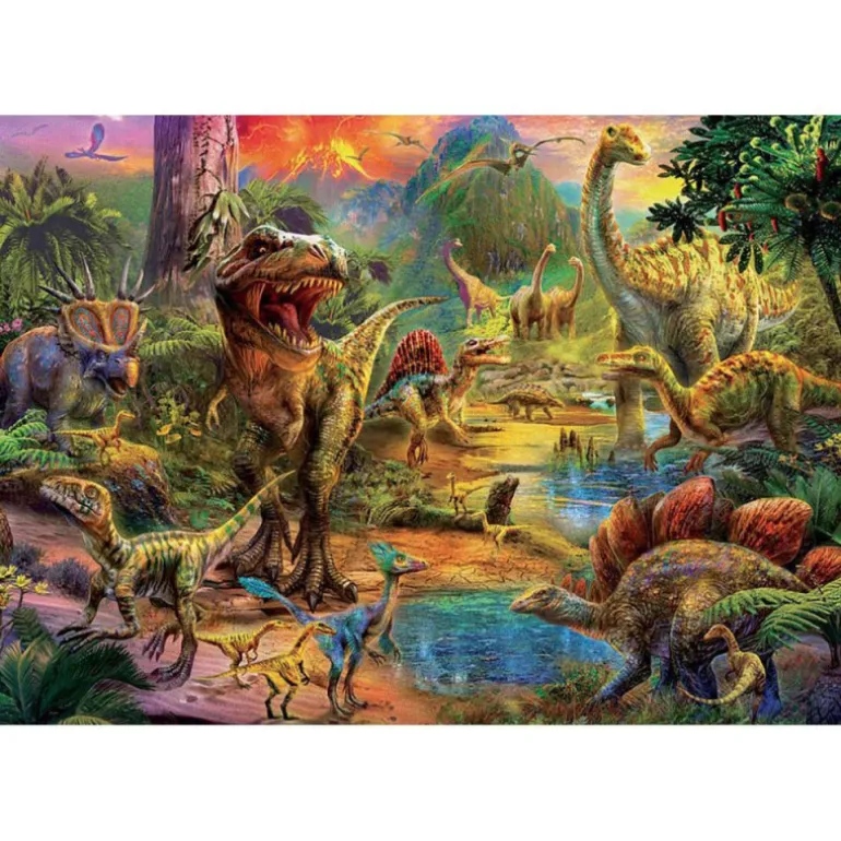 Educa Puzzle 1000 Piezas Tierra de Dinosaurios - 17655