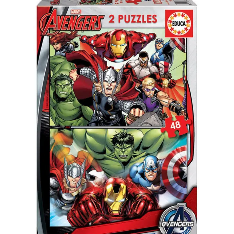 Educa Puzzle 2 x 48 Piezas Avengers - 15932