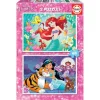 Educa Puzzle 2 x 48 Piezas Disney Princess Ariel y Jasmine - 18213
