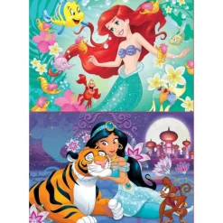 Educa Puzzle 2 x 48 Piezas Disney Princess Ariel y Jasmine - 18213