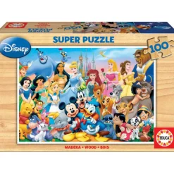 Educa Puzzle Madera 100 Piezas El Maravilloso Mundo de Disney - 12002