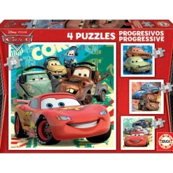 Educa Puzzle Progresivo 12-16-20-25 Piezas Cars 2 - 14942