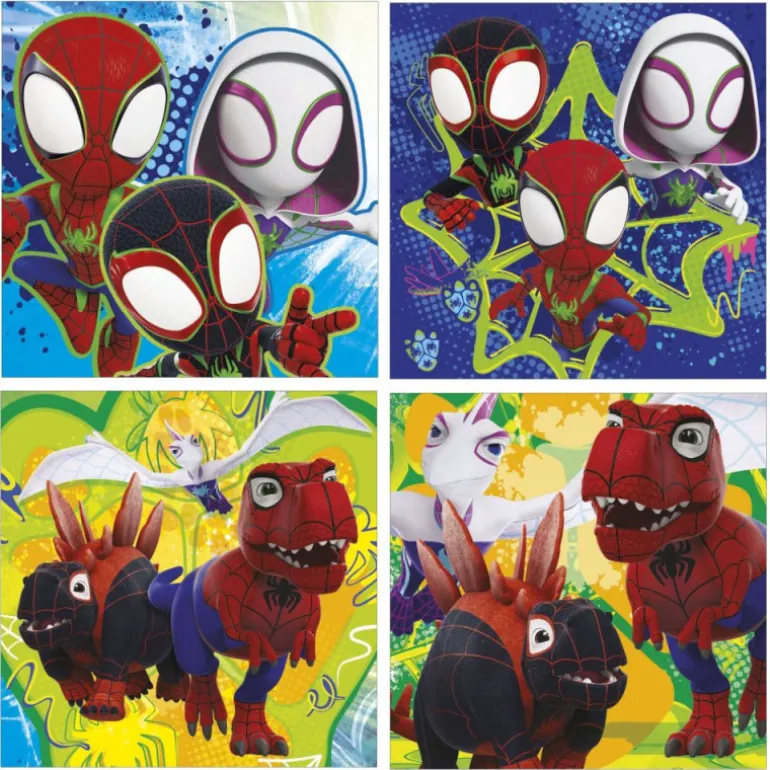 Educa Puzzle Progresivo 12-16-20-25 Piezas Spidey and His Amazing Friends Dino-Webs