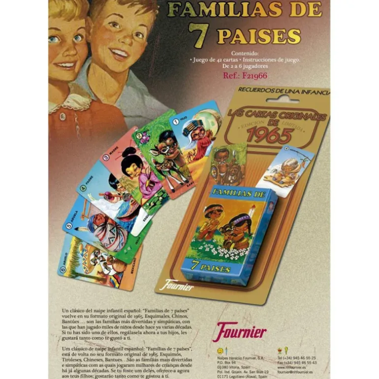 Familias de 7 Países Naipes Infantiles