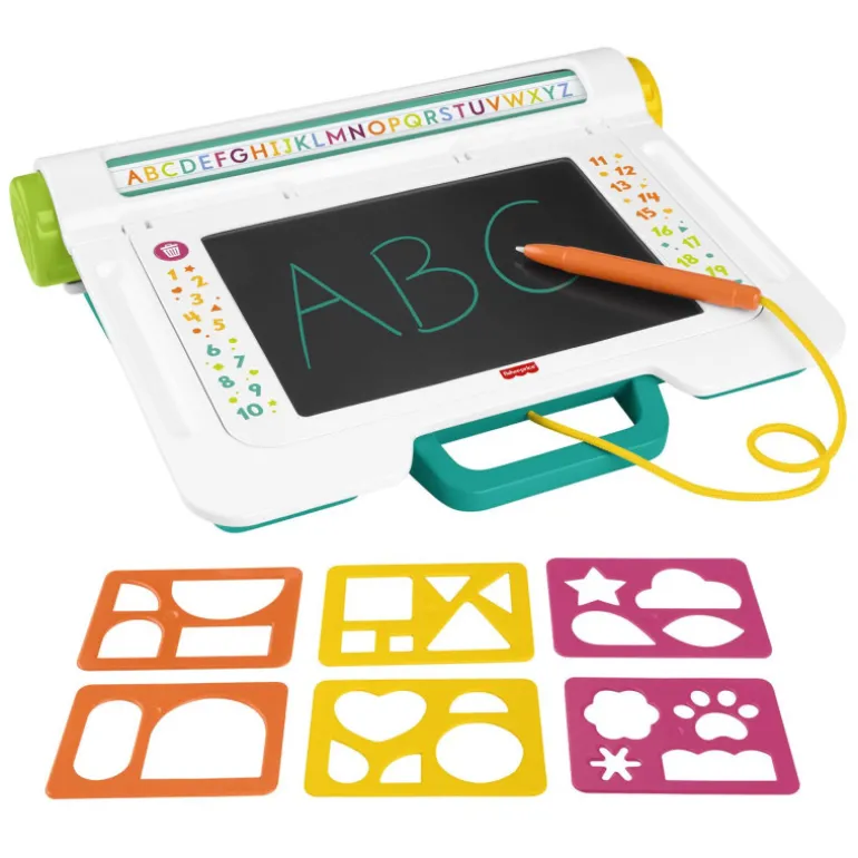 Fisher-Price Escritorio Aprende y Garabatea Pizarra con Pantalla LCD