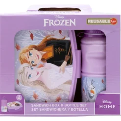 Frozen Autum Leaves Set Sandwichera y Botella