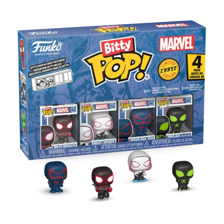 Funko Bitty Pop! Marvel Pack 4 Figuras de Vinilo Miles Morales