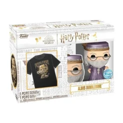Funko Pop! & Tee Movies Harry Potter Pack Figura de Vinilo Dumbledore y Camiseta Talla S