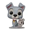 Funko Pop! Disney La Dama y el Vagabundo Figura de Vinilo Tramp con Cachorro