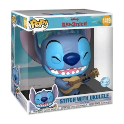 Funko Pop! Disney Lilo & Stitch Figura de Vinilo Stitch con Ukelele 25 cm Edición Especial