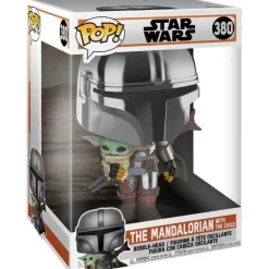 Funko Pop! Star Wars Figura de Vinilo The Mandalorian con The Child 25 cm