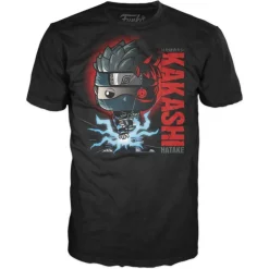 Funko Pop! Tees Naruto Shippuden Pack Figura Kakashi Edición Especial Brilla en la Oscuridad con Camiseta Talla XL