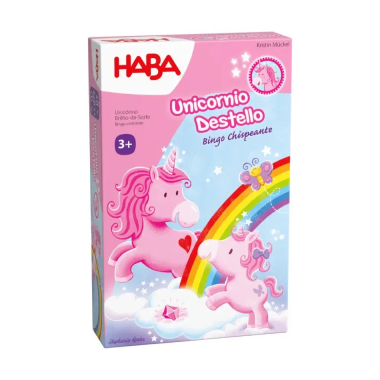 Haba Unicornio Destello Bingo Chispeante Juego de Mesa