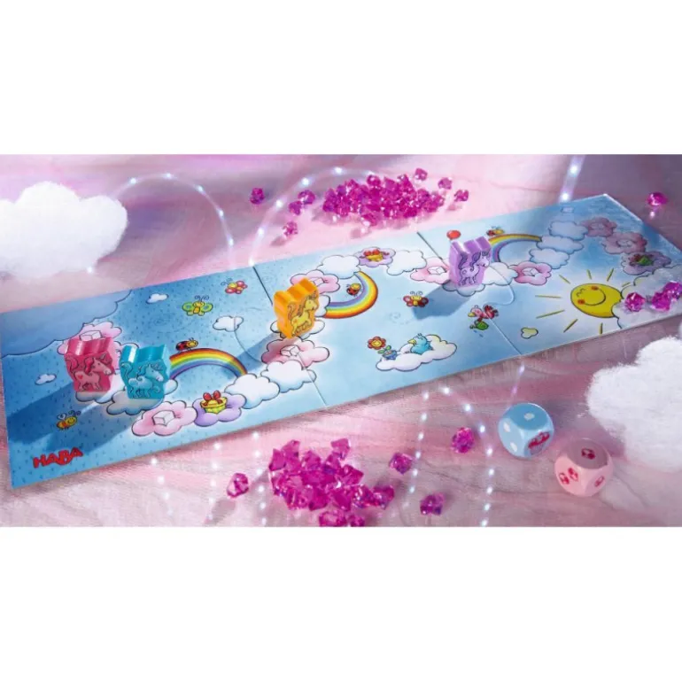 Haba Unicornio Destello El Tesoro de las Nubes Juego de Mesa