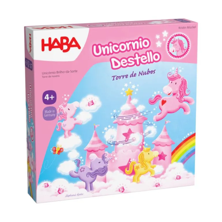 Haba Unicornio Destello Torre de Nubes Juego de Mesa