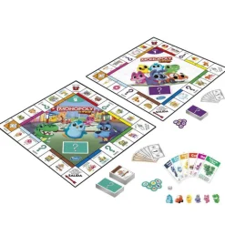 Hasbro Gaming Monopoly Junior 2 Juegos en 1 Juego de Mesa