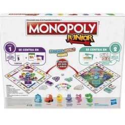 Hasbro Gaming Monopoly Junior 2 Juegos en 1 Juego de Mesa