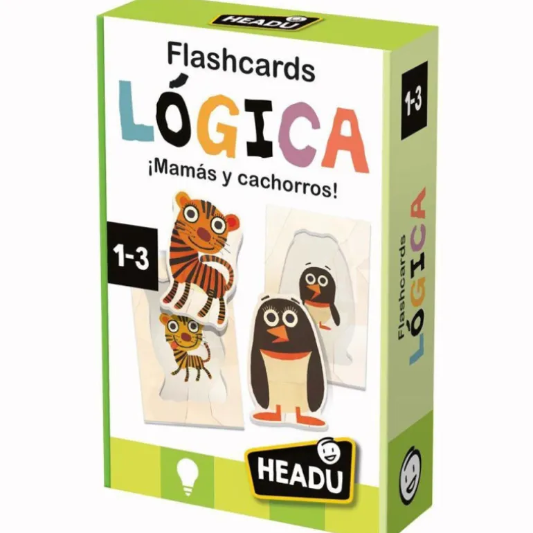 Headu Flashcards Lógica ¡Mamás y Cachorros!