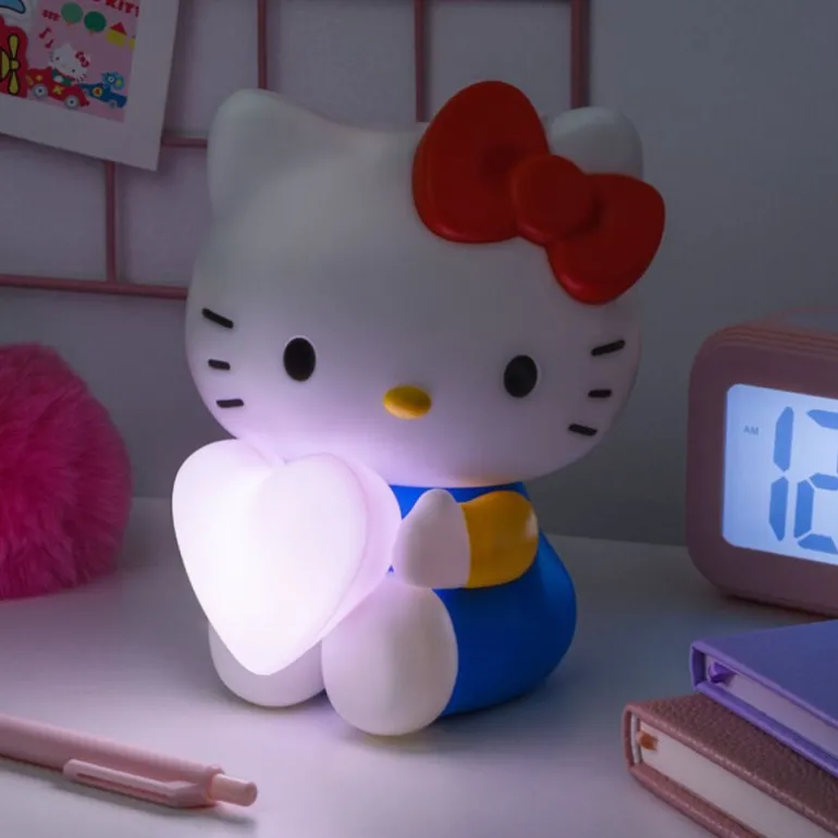Hello Kitty Lámpara 3D con Corazón
