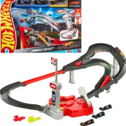 Hot Wheels Circuito de Carreras a Gran Velocidad de Fórmula 1 y con 3 Coches