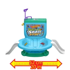 Hot Wheels Flush & Go Skate Bowl Set de Juego con Forma de Inodoro