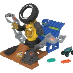 Hot Wheels Monster Trucks Arena Smashers Mega Wrex Vs Crushzilla Takedown