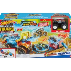 Hot Wheels Monster Trucks Arena Smashers Color Shifters 5 Alarm Rescue
