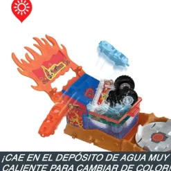 Hot Wheels Monster Trucks Arena Smashers Color Shifters 5 Alarm Rescue