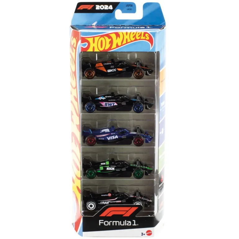 Hot Wheels Pack 5 Vehículos de Fórmula 1