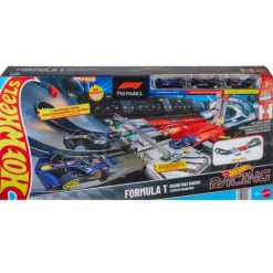 Hot Wheels Racing Conjunto Circuito de Gran Premio de Formula 1 con 3 Coches
