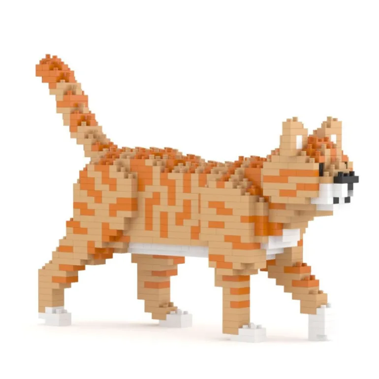 Jecka Orange Tabby Cat Mini 01 S Kit de Bloques de Construcción