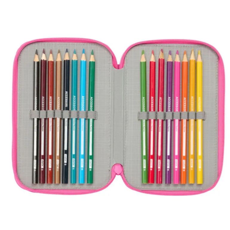 Kuromi Plumier Triple 37 Piezas