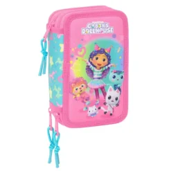 La Casa de Muñecas de Gabby Confetti Plumier Triple 37 Piezas