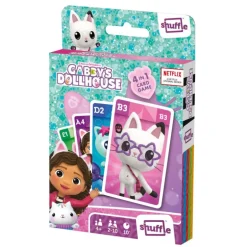 La Casa de Muñecas de Gabby 4 Juegos de Cartas en 1