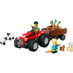 LEGO City Great Vehicles Tractor Rojo con Remolque y Oveja - 60461
