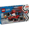 LEGO City Project Alicia 2025 Parada en Boxes de F1 y Equipo de Mecánicos con Coche Ferrari - 60443