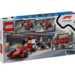 LEGO City Project Alicia 2025 Parada en Boxes de F1 y Equipo de Mecánicos con Coche Ferrari - 60443