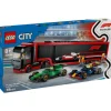 LEGO City Project Alicia 2025 Camión de F1 con Coches de F1 RB20 y AMR24 - 1086