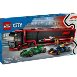 LEGO City Project Alicia 2025 Camión de F1 con Coches de F1 RB20 y AMR24 - 1086