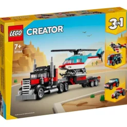 LEGO Creator Camión Plataforma Con Helicóptero - 31146