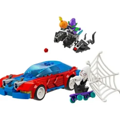 LEGO Súper Héroes Marvel Coche de Spider-Man y Duende Verde Venomizado - 76279