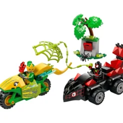 LEGO Spidey Spin y Electro: Duelo de Vehículos Dinosaurio - 11198