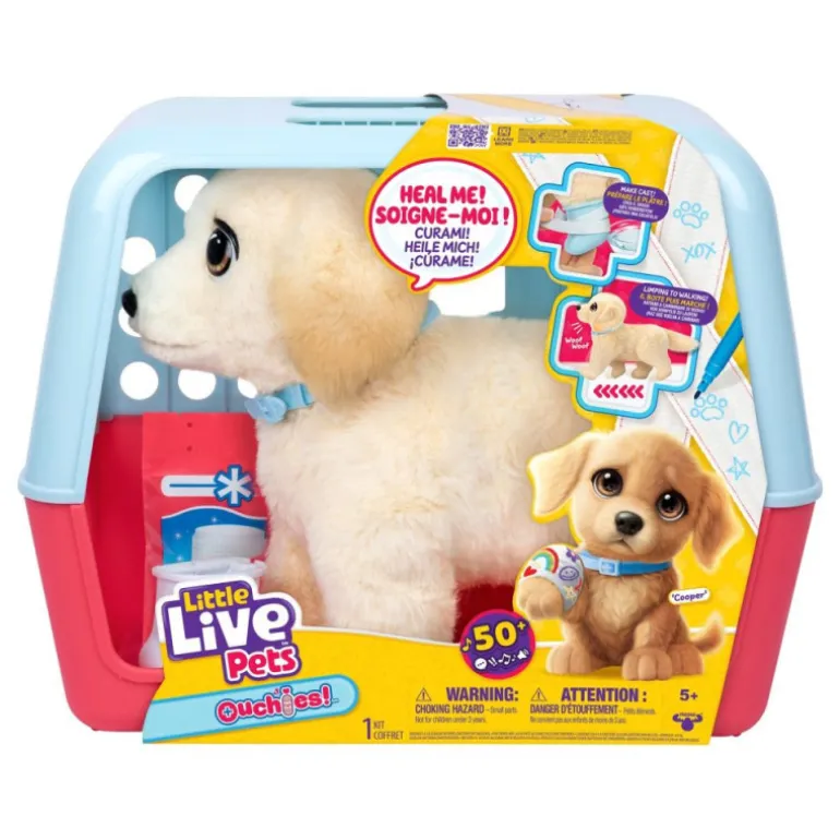 Little Live Pets Ouchies Retriever Peluche Interactivo