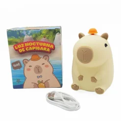Luz Nocturna Capibara con Control Táctil y Brillo Regulable