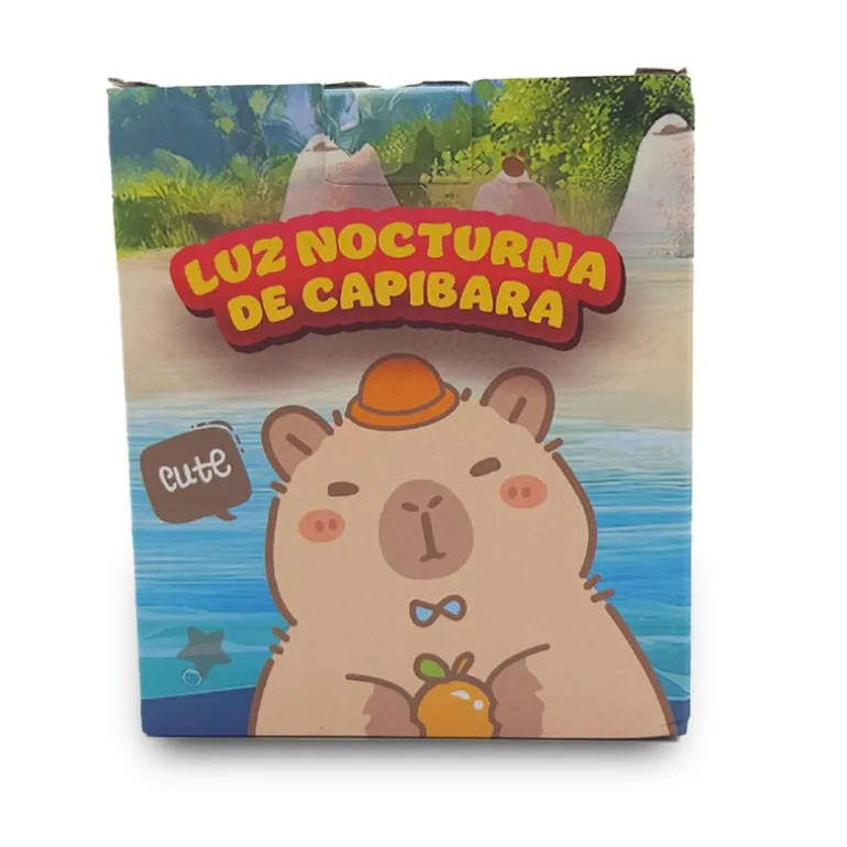 Luz Nocturna Capibara con Control Táctil y Brillo Regulable