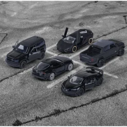 Majorette Pack 5 Coches Negros Black Edition