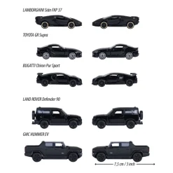 Majorette Pack 5 Coches Negros Black Edition