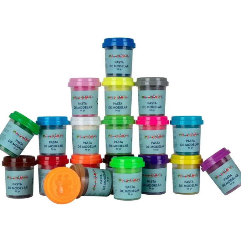 Manualidedos 20 Botes de Pasta de Modelar con Accesorios