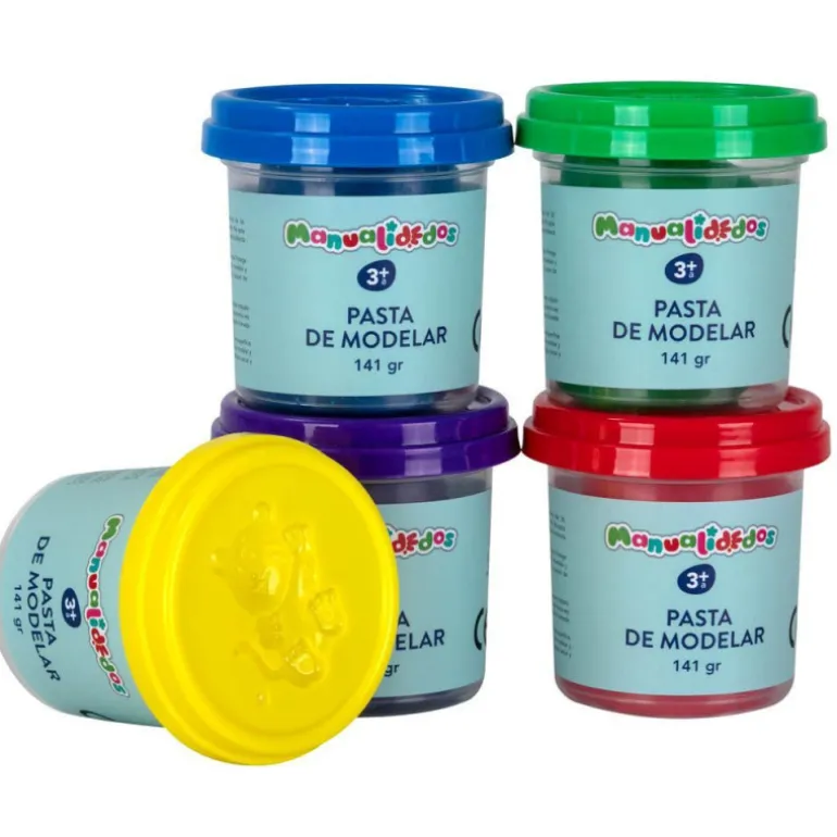 Manualidedos 5 Botes Pasta de Modelar